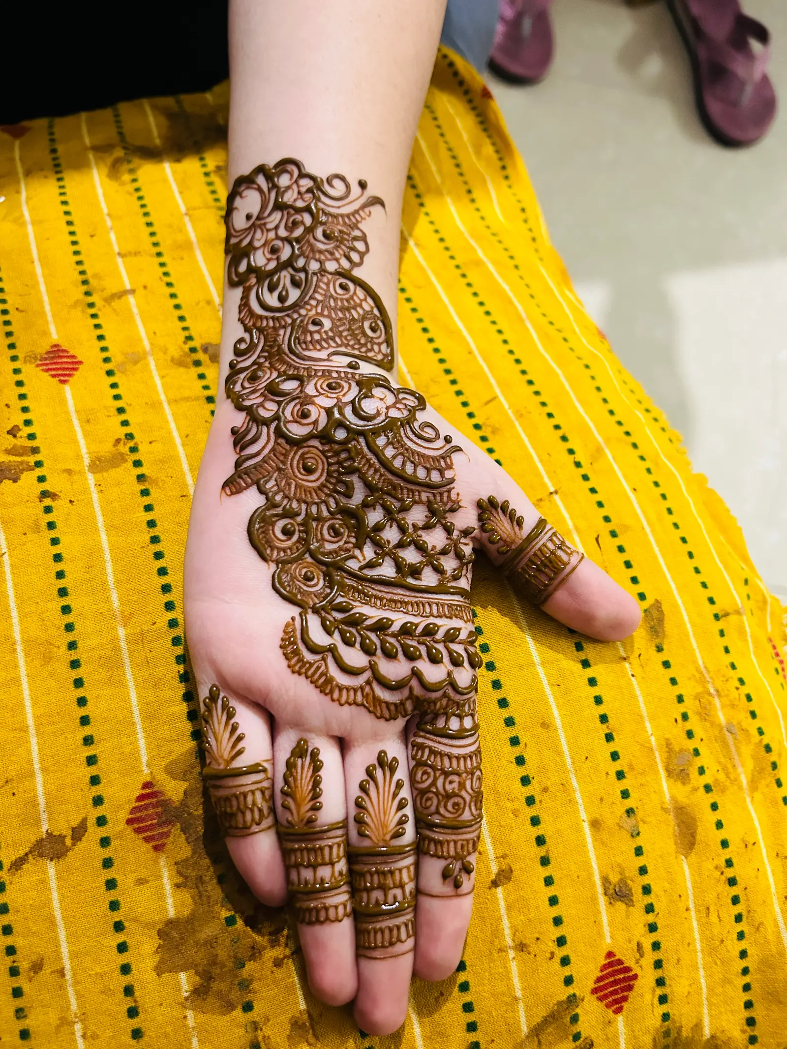 Arabic mehndi design by Shiva Mehndi Art