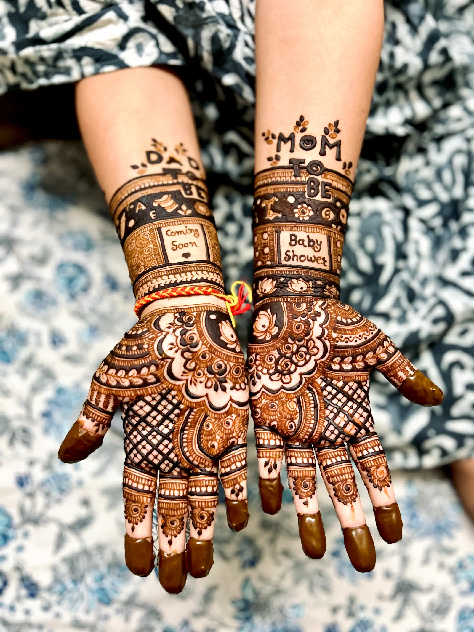 Baby Shower mehndi design by Shiva Mehndi Art