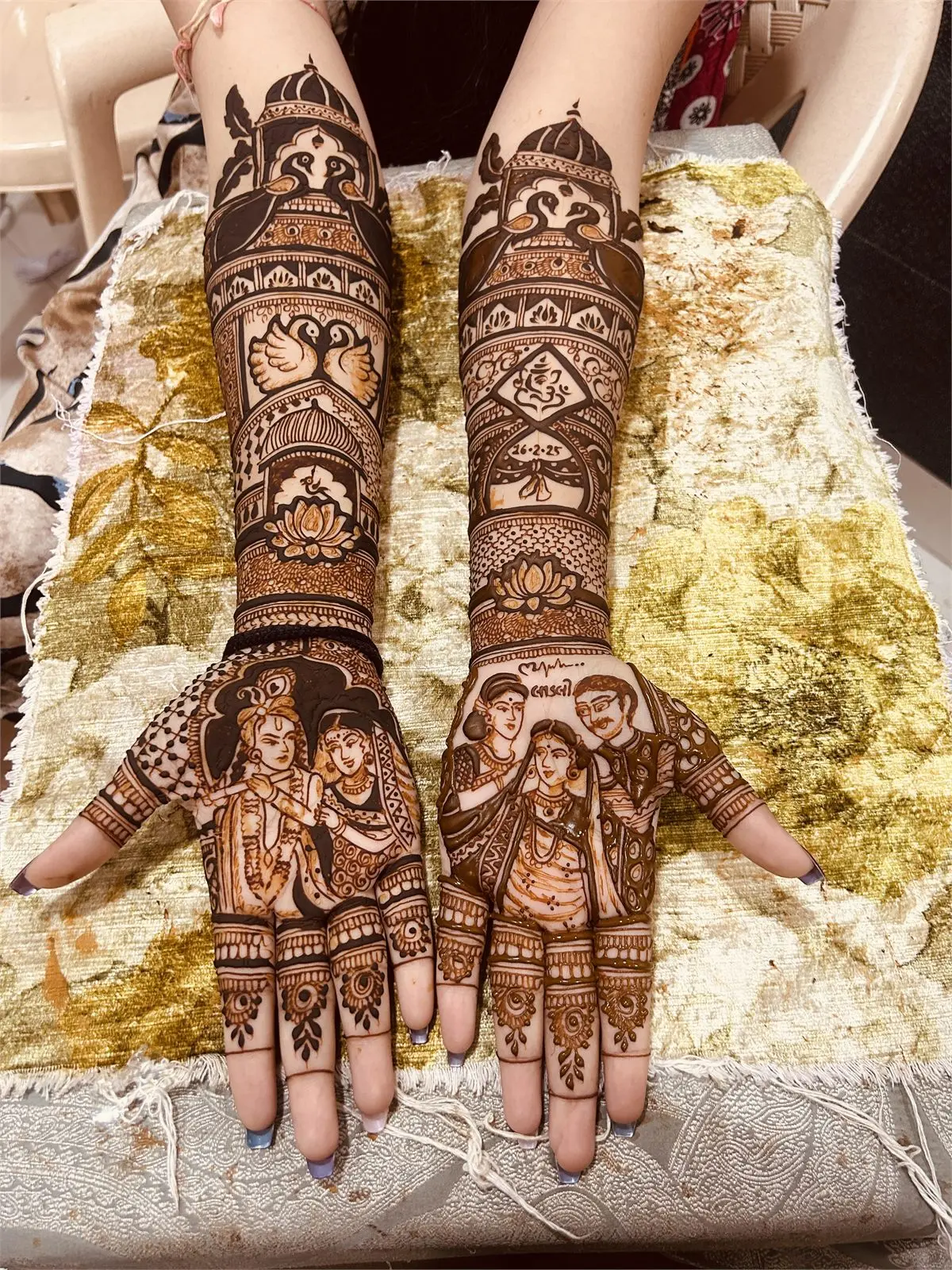 Bridal mehndi design by Shiva Mehndi Art