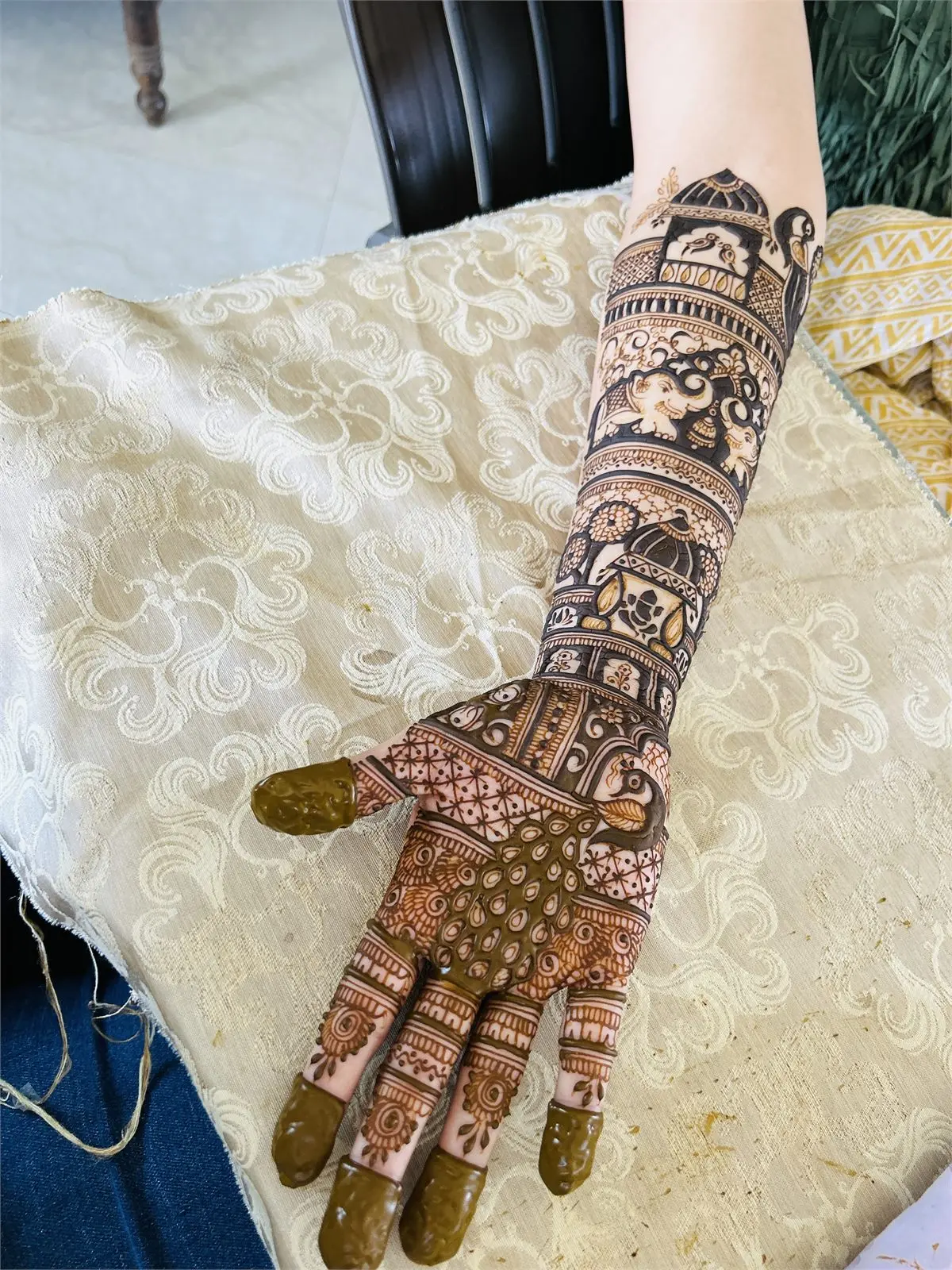 Bridal mehndi design by Shiva Mehndi Art