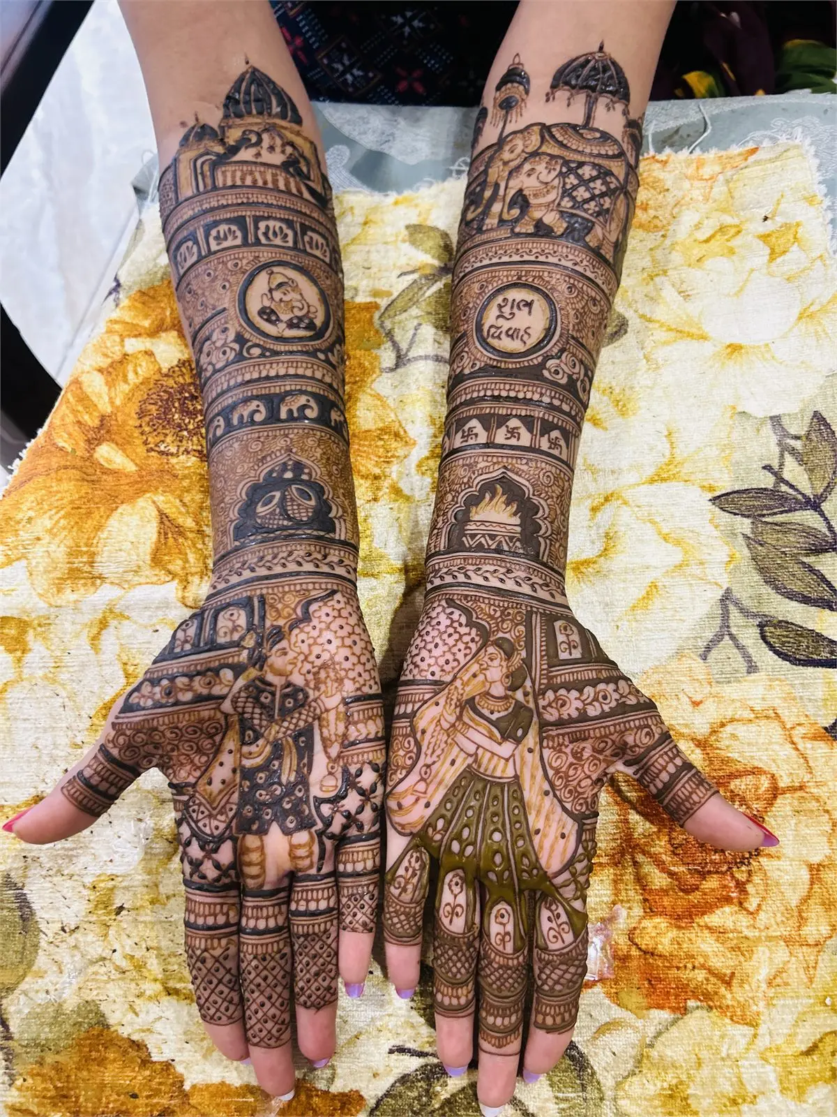Bridal mehndi design by Shiva Mehndi Art